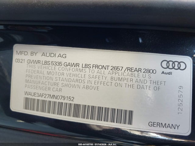 2021 AUDI A6 WAUE3AF27MN079152 Photo 8