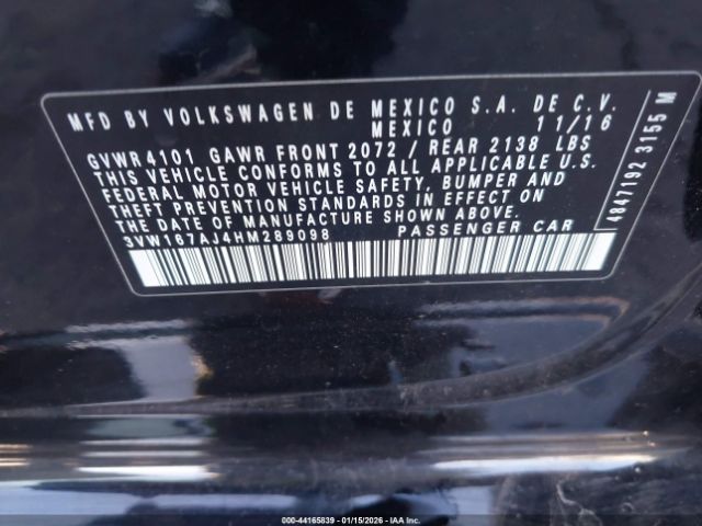 2017 VOLKSWAGEN JETTA 3VW167AJ4HM289098 Photo 8