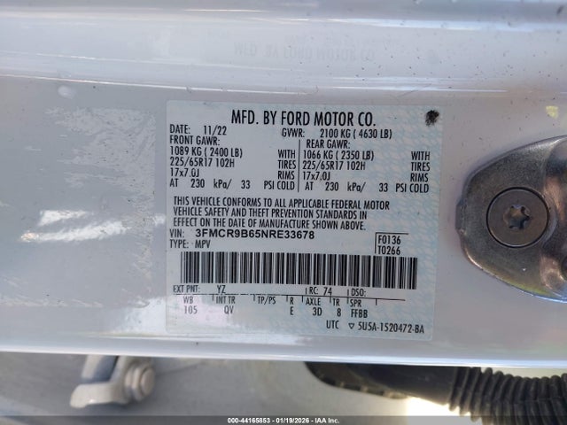 3FMCR9B65NRE33678 Ford Bronco Sport Big Bend