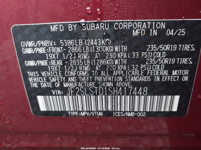 JF2SLSTD1SH417448 Subaru Forester Touring Hybrid