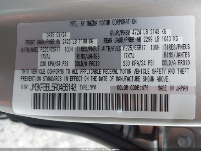 JM3KFBBL5R0466148 Mazda Cx-5 2.5 S Select
