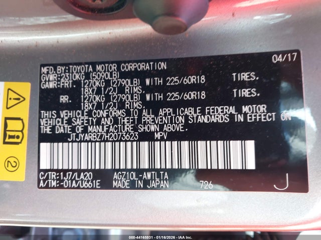 JTJYARBZ7H2073623 Lexus Nx 200t F Sport