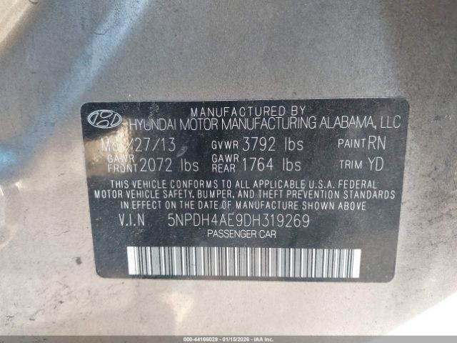 2013 HYUNDAI ELANTRA 5NPDH4AE9DH319269 Photo 8