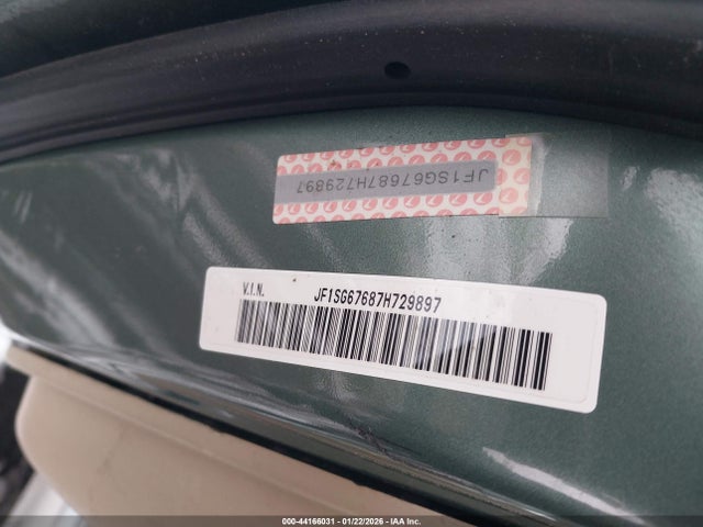 44166031 :رقم المزاد ، JF1SG67687H729897 vin ، 2007 Subaru Forester 2.5x L.l. Bean Edition مزاد بيع