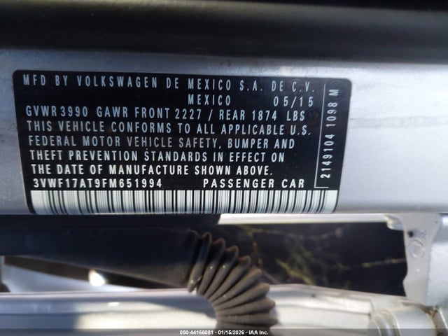 2015 VOLKSWAGEN BEETLE 3VWF17AT9FM651994 Photo 8