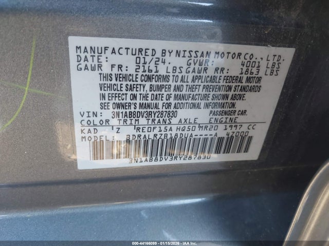 Nissan Sentra Sr Xtronic Cvt 2024 3N1AB8DV3RY287830 Image 9