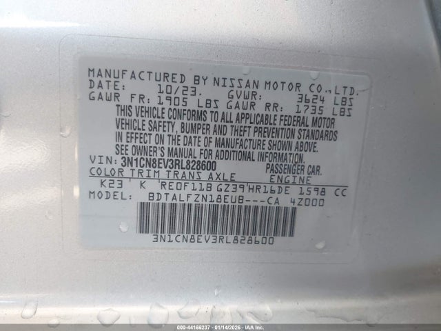 Nissan Versa 1.6 Sv 2024 3N1CN8EV3RL828600 Image 9