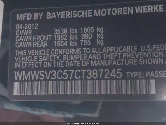 2012 MINI COOPER S WMWSV3C57CT387245 Photo 8