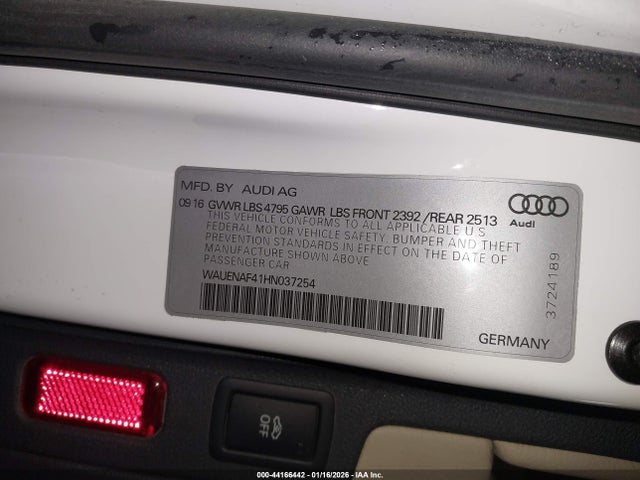 2017 AUDI A4 WAUENAF41HN037254 Photo 8