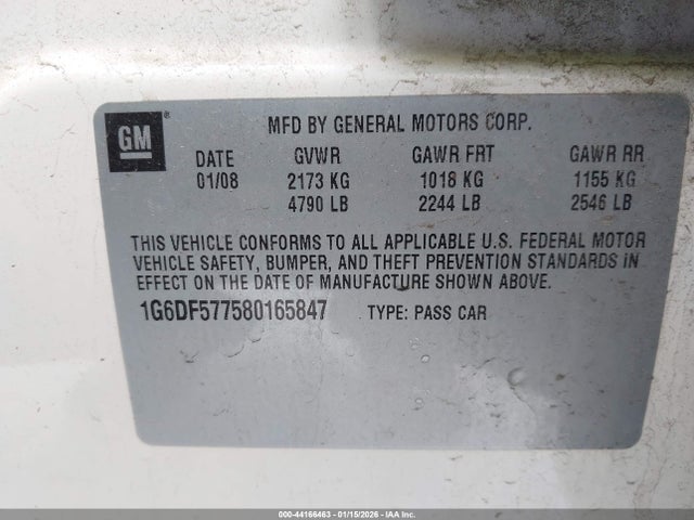 2008 CADILLAC CTS 1G6DF577580165847 Photo 8
