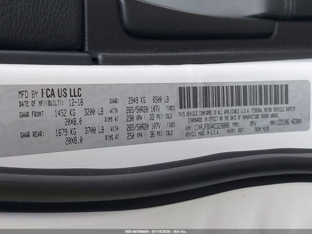 2019 JEEP GRAND CHEROKEE 1C4RJFBG4KC628808 Photo 8