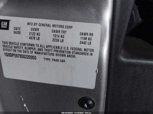 2005 CADILLAC CTS 1G6DP567850220950 Photo 8