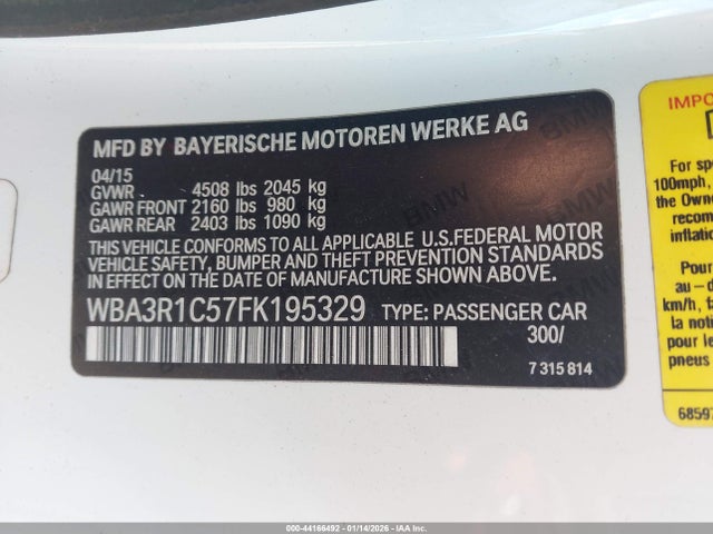 2015 BMW 435I WBA3R1C57FK195329 Photo 8