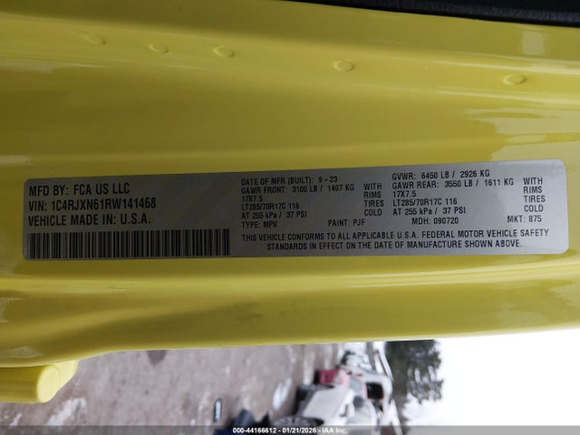 1C4RJXN61RW141468 Jeep Wrangler 4xe Willys 4xe