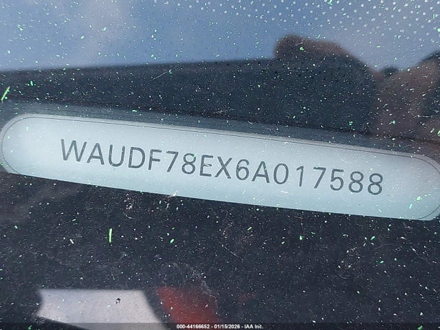 44166652 :رقم المزاد ، WAUDF78EX6A017588 vin ، 2006 Audi A4 2.0t مزاد بيع