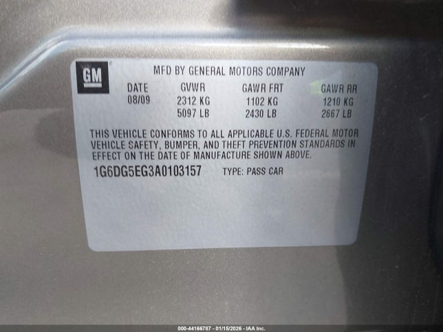 2010 CADILLAC CTS 1G6DG5EG3A0103157 Photo 8