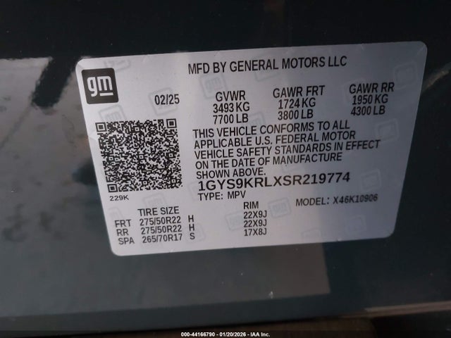 2025 CADILLAC ESCALADE ESV 1GYS9KRLXSR219774 Photo 8