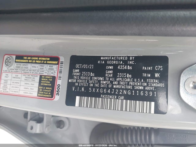 5XXG64J22NG116391 KIA K5 Gt-line