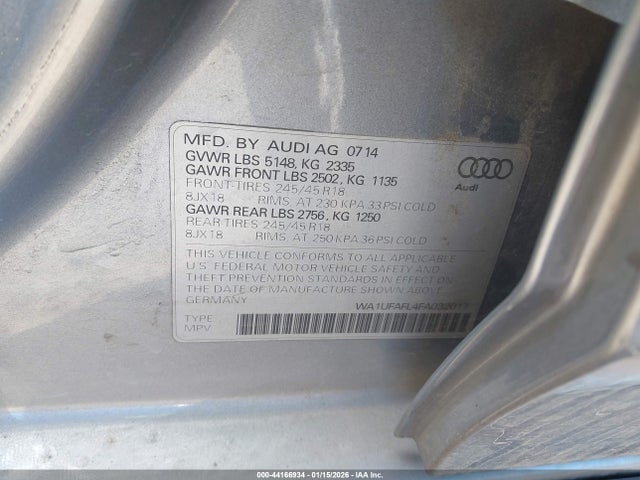 2015 AUDI ALLROAD WA1UFAFL4FA032017 Photo 8