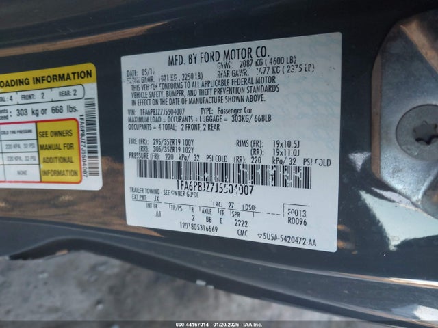 Ford Shelby Gt350 2018 1FA6P8JZ7J5504007 Image 9