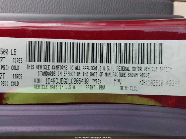 2020 DODGE DURANGO 1C4RDJEG2LC205488 Photo 8