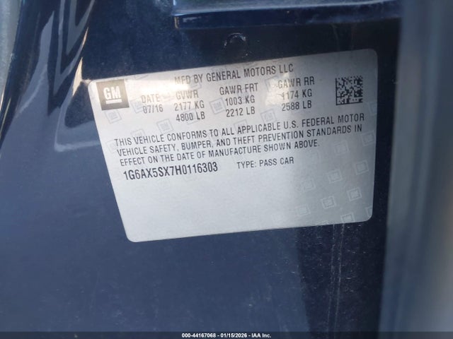 2017 CADILLAC CTS 1G6AX5SX7H0116303 Photo 8