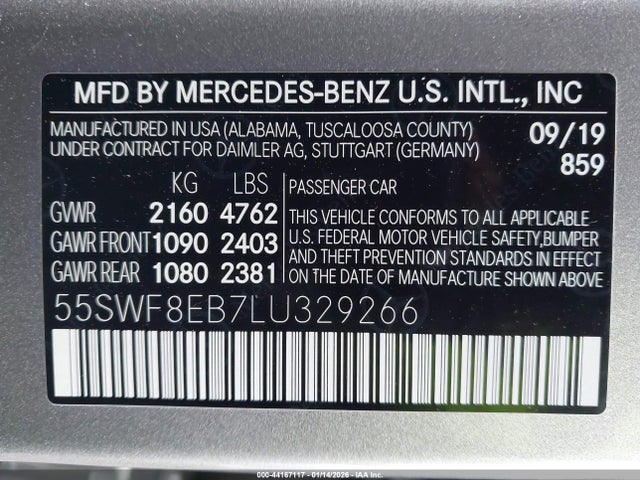 2020 MERCEDES-BENZ C 300 55SWF8EB7LU329266 Photo 8