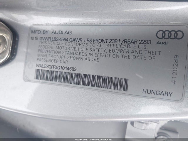 2016 AUDI A3 WAUB8GFFXG1044689 Photo 8