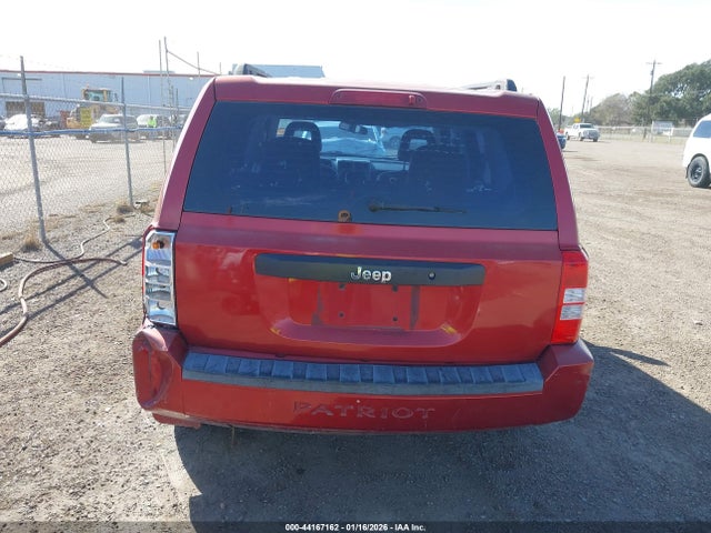 44167162 :رقم المزاد ، 1J8FT28088D729149 vin ، 2008 Jeep Patriot Sport مزاد بيع