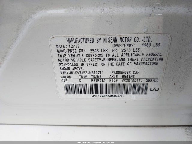 2018 INFINITI Q50 JN1EV7AP3JM363711 Photo 8