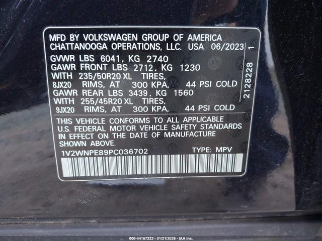 1V2WNPE89PC036702 Volkswagen Id.4 Awd Pro S