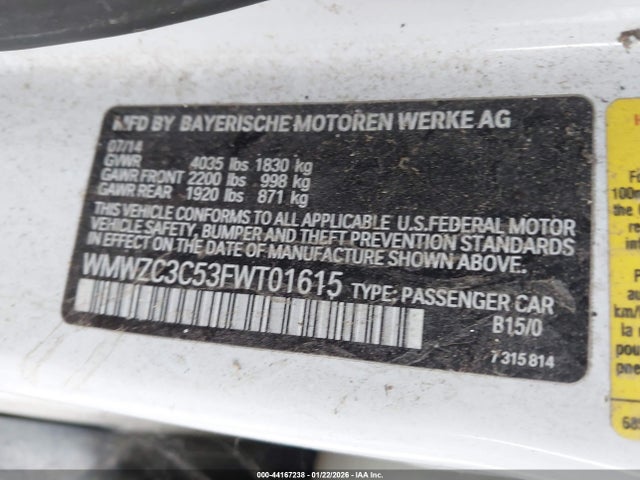 2015 MINI COUNTRYMAN WMWZC3C53FWT01615 Photo 8