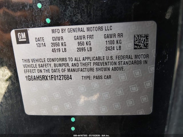 2015 CADILLAC ATS 1G6AH5RX1F0127684 Photo 8