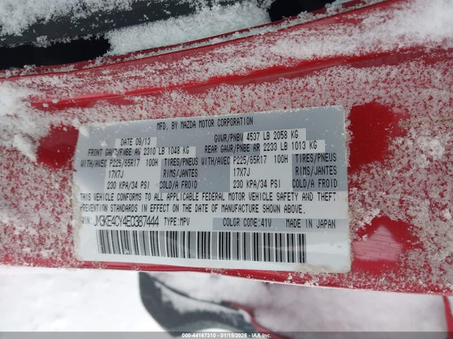 Aukcja sprzedaży 2014 Mazda Cx-5 Touring, vin: JM3KE4CY4E0387444, numer aukcji: 44167310
