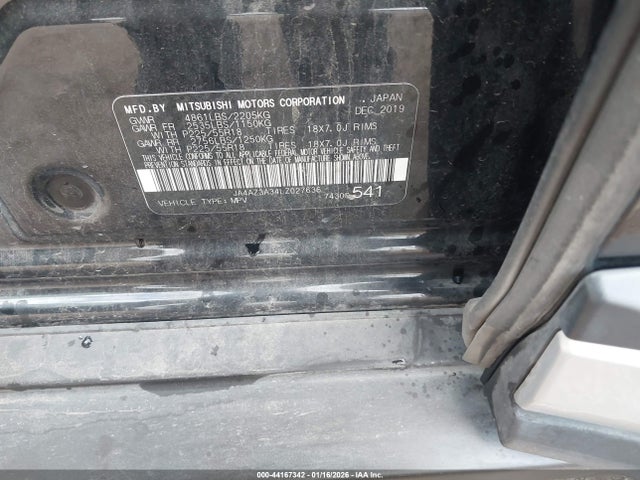 Продаж на аукціоні авто 2020 Mitsubishi Outlander Es 2.4 S-awc/le 2.4 S-awc/se 2.4 S-awc/sel 2.4 S-awc/sp 2.4 S-awc, vin: JA4AZ3A34LZ027636, номер лоту: 44167342