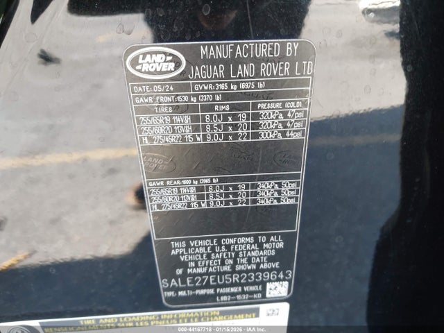SALE27EU5R2339643 Land Rover Defender 110 P400 X-dynamic Se