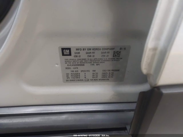 Buick Encore Preferred 2017 KL4CJASB3HB008506 Image 9