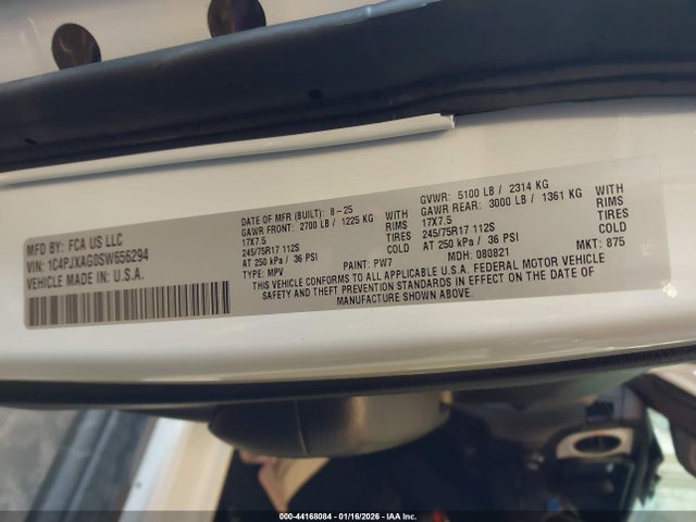 2025 JEEP WRANGLER 1C4PJXAG0SW656294 Photo 8