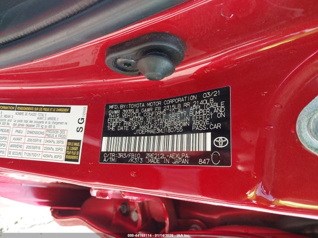 JTDEPMAE3MJ180755 Toyota COROLLA LE