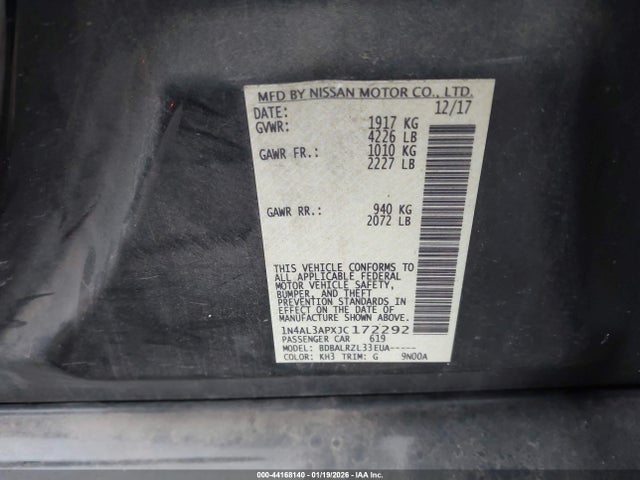 2018 NISSAN ALTIMA 1N4AL3APXJC172292 Photo 8