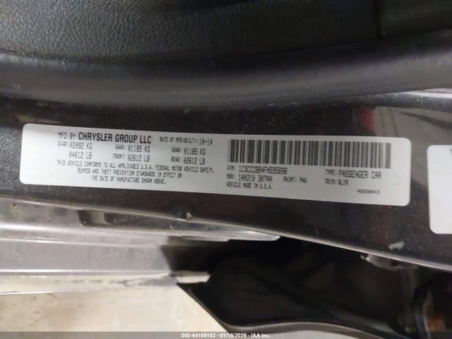 Aukcja sprzedaży 2015 Chrysler 200 S, vin: 1C3CCCBB4FN595696, numer aukcji: 44168183