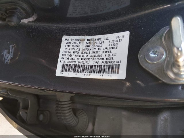 1HGCR2F1XHA033772 Honda Accord Sport Se