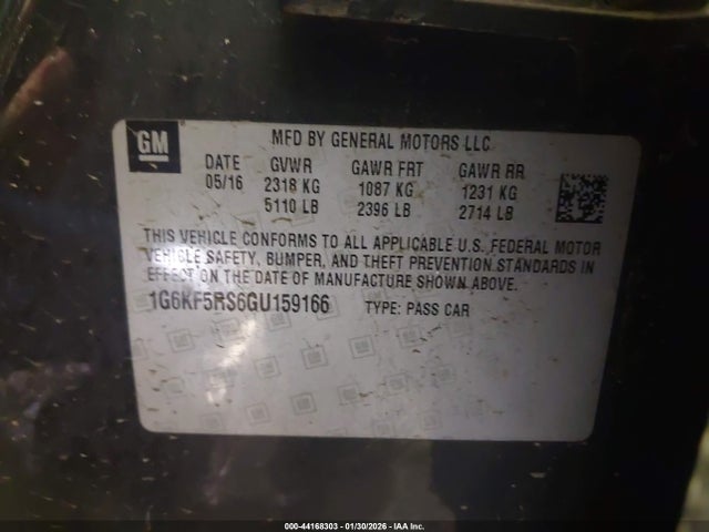 2016 CADILLAC CT6 1G6KF5RS6GU159166 Photo 8