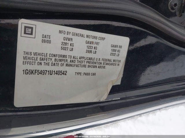 2001 CADILLAC DEVILLE 1G6KF54971U140542 Photo 8