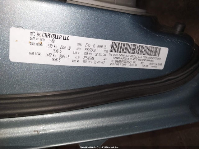 2008 CHRYSLER TOWN & COUNTRY 2A8HR54P28R699543 Photo 8