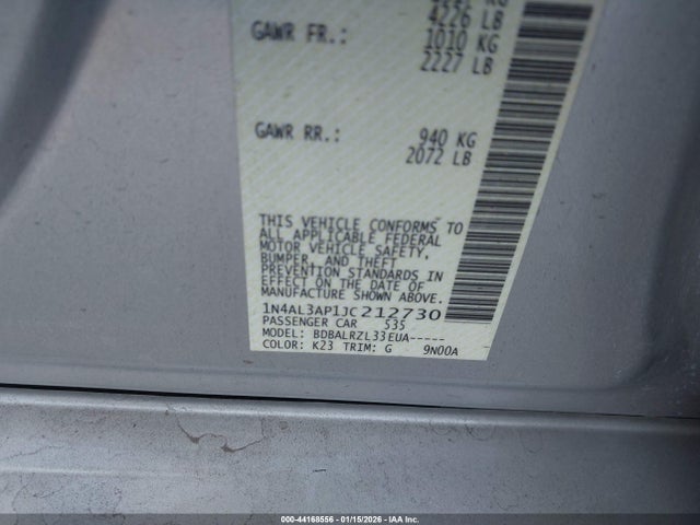 2018 NISSAN ALTIMA 1N4AL3AP1JC212730 Photo 8