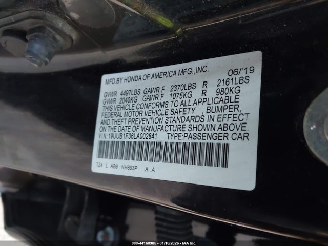 Aukcja sprzedaży 2020 Acura Tlx Standard, vin: 19UUB1F36LA002841, numer aukcji: 44168905