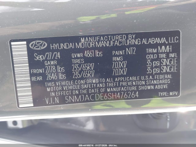 Hyundai TUCSON SE 2025 5NMJACDE6SH476264 Image 9