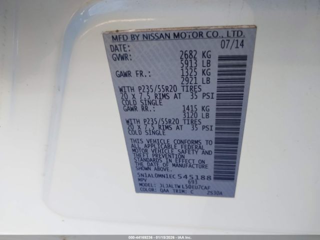 2014 INFINITI QX60 5N1AL0MN1EC545188 Photo 8