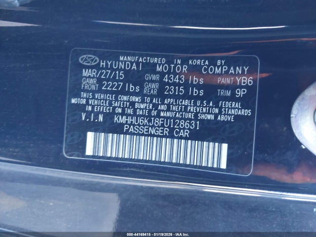 KMHHU6KJ8FU128631 Hyundai Genesis 3.8 R-spec